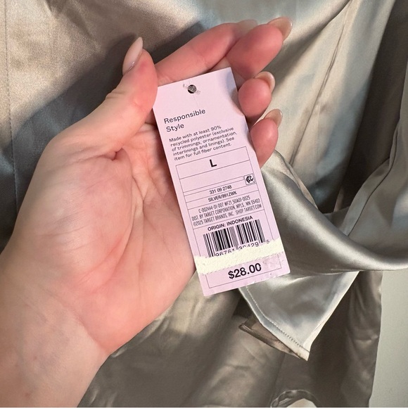 Wild Fable Silver Chemise Dress - Picture 6 of 6